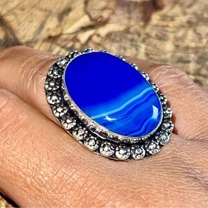 Lace Agate Ring Size 7 1/2